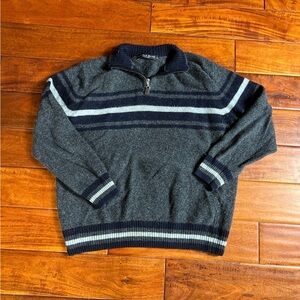 Vintage Italian Quarter Zip Wool Sweater